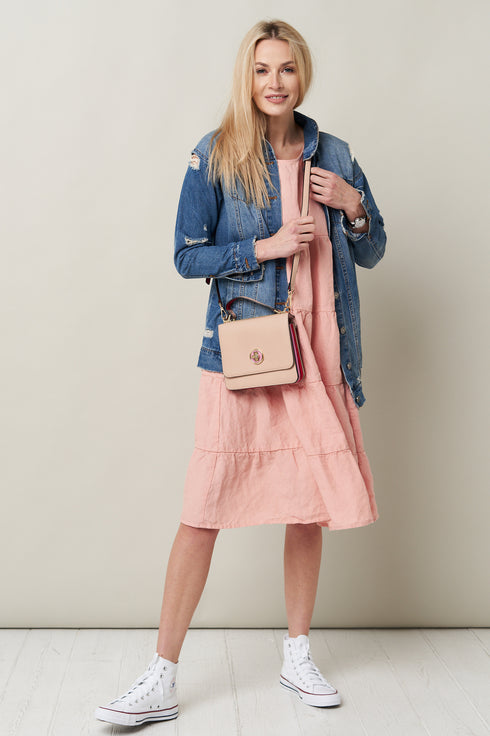 Image 18 of Vintage linen dress made from high-quality breathable fabric Mari from Baltic Linen